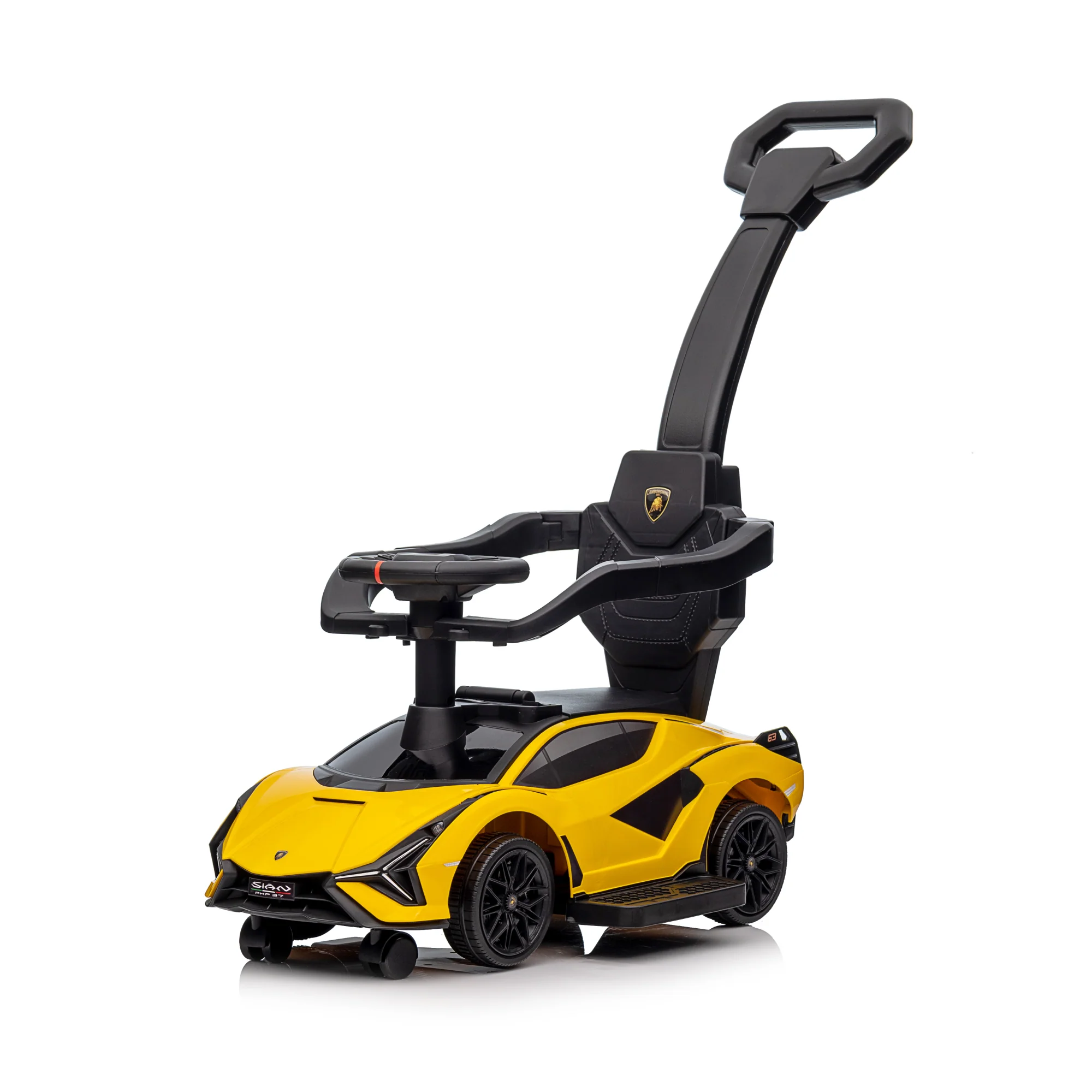 Lamborghini SIAN Push Car Pedal Ride On Car with Music and Lights, Licensed - Image 13