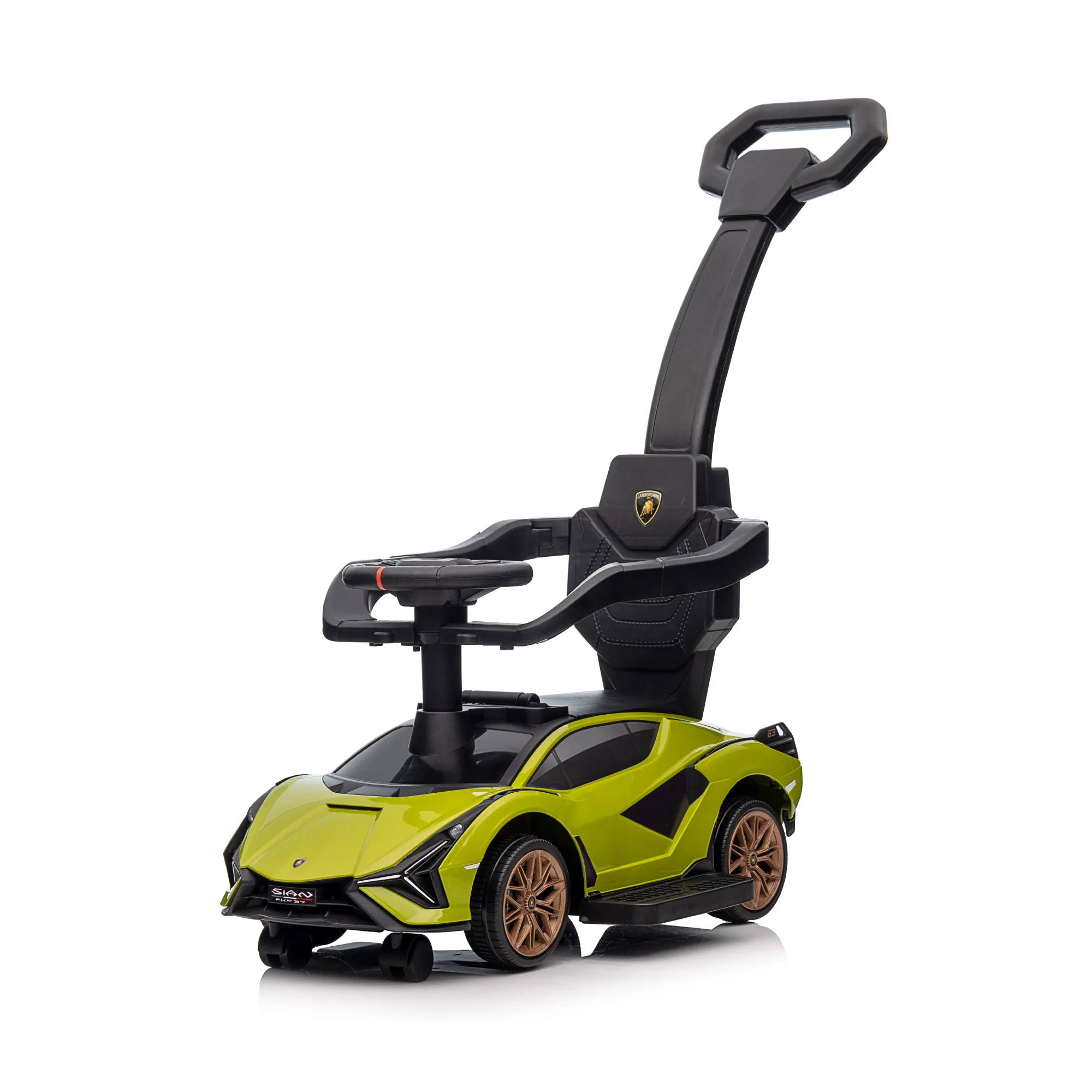 Lamborghini SIAN Push Car Pedal Ride On Car with Music and Lights, Licensed - Image 2