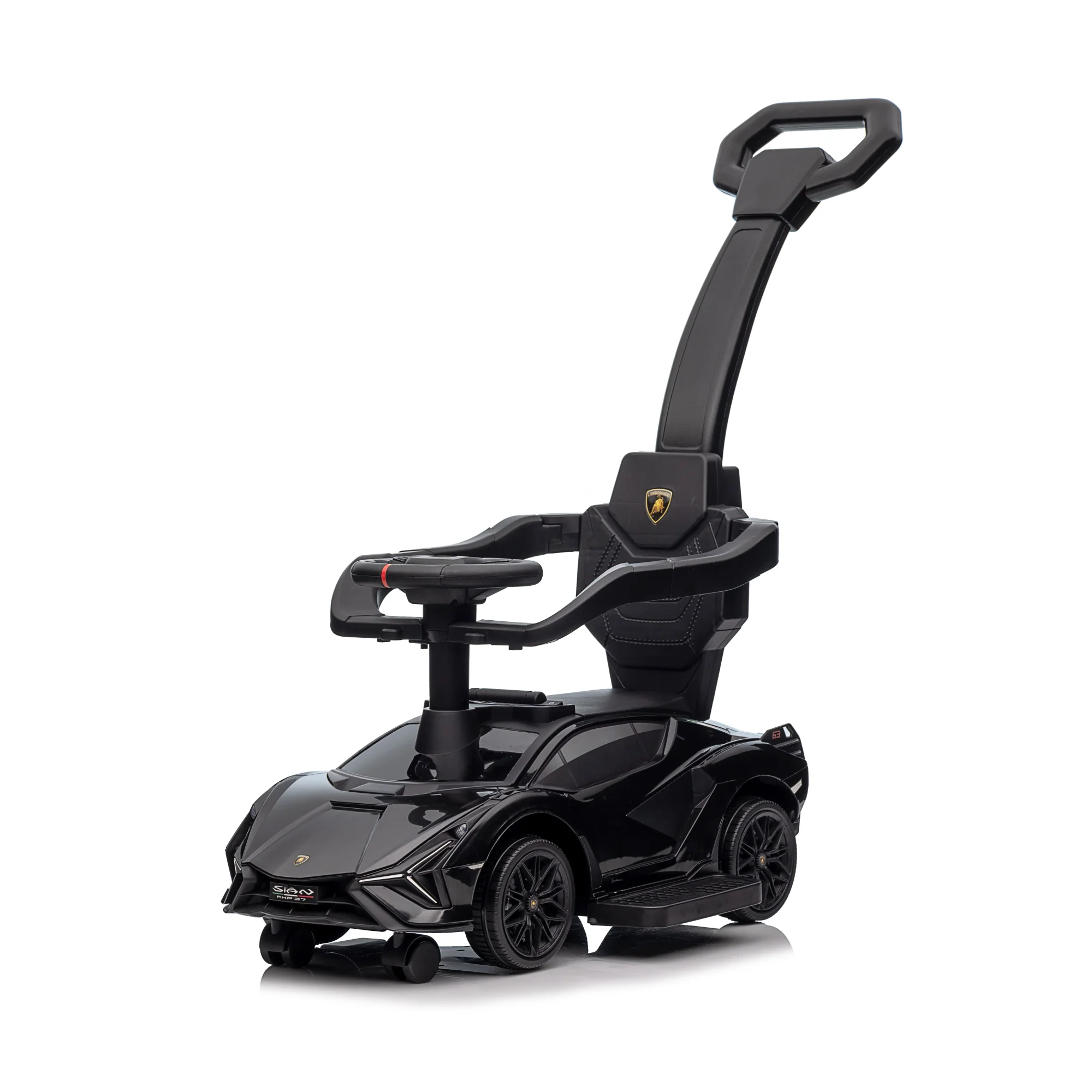 Lamborghini SIAN Push Car Pedal Ride On Car with Music and Lights, Licensed - Image 8