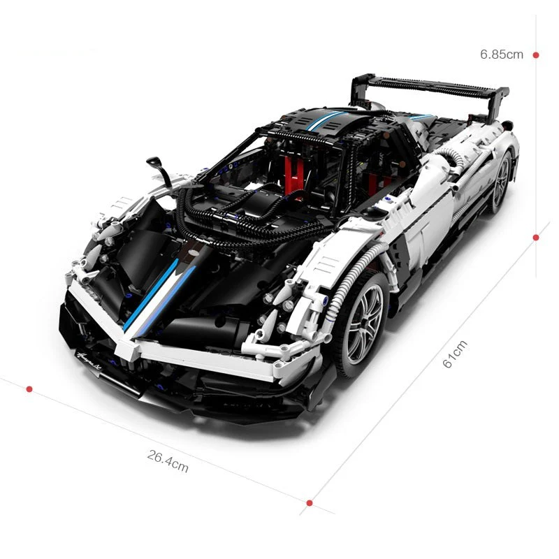 Pagani Huayra BC Roadster 1/8 Licensed Building Kit/Assemble Remote Control Car by RASTAR, 97900 - Image 6