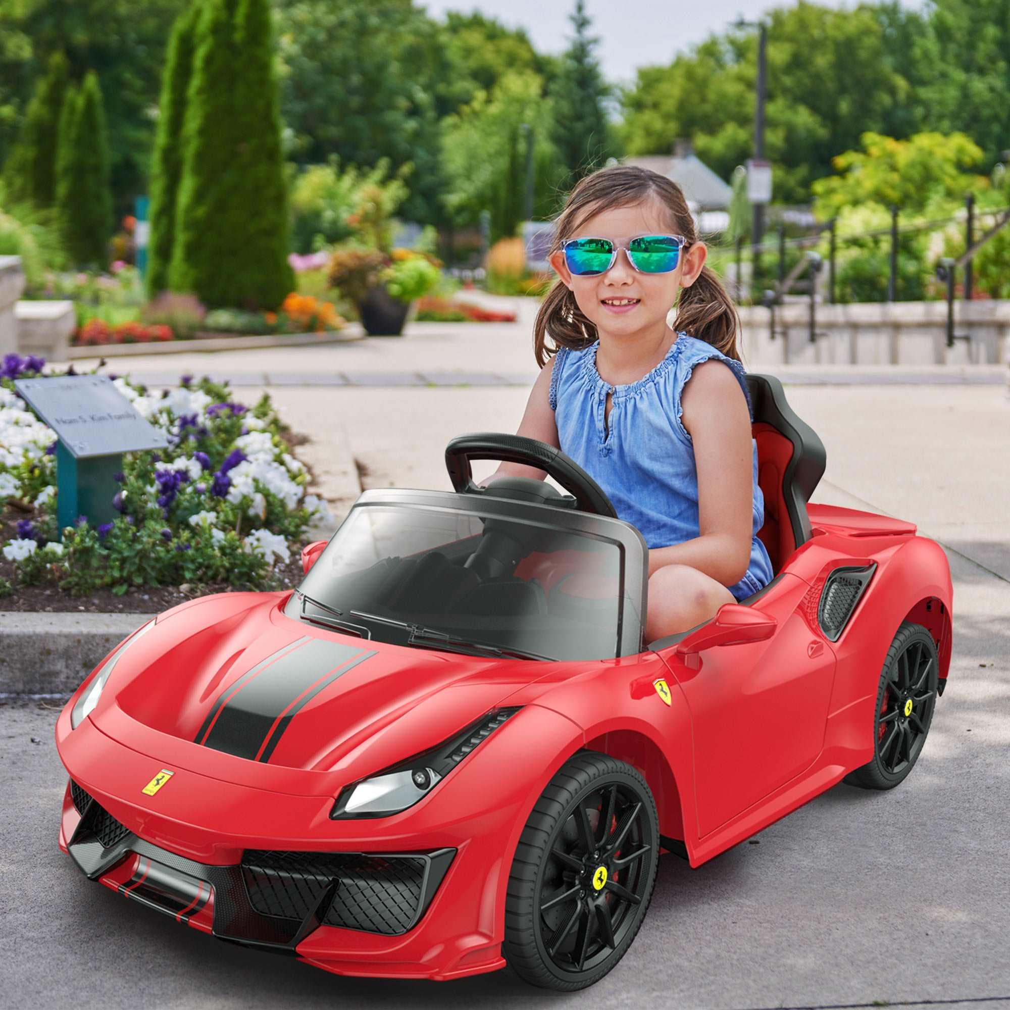 Ferrari 488 Pista Spider with Leather Seat and Remote Control, Licensed - Image 3