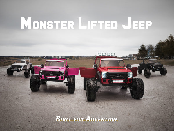 Ford Super Duty F450 Monster Lifted 2 Seaters 24V Ride-on Truck with Big EVA Tires, Remote Control, Licensed - Image 3