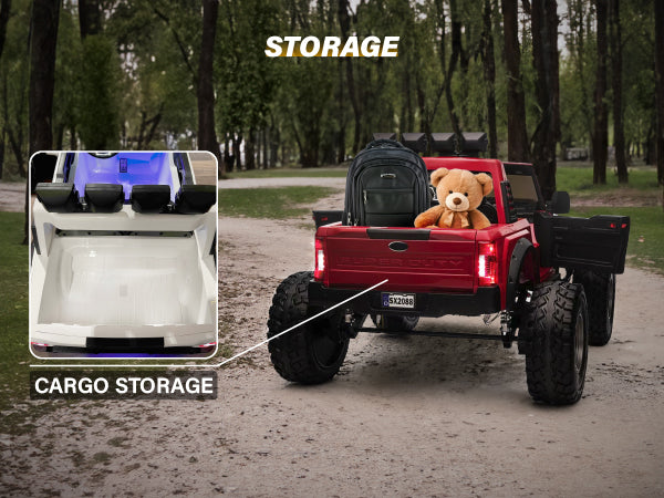Ford Super Duty F450 Monster Lifted 2 Seaters 24V Ride-on Truck with Big EVA Tires, Remote Control, Licensed - Image 6
