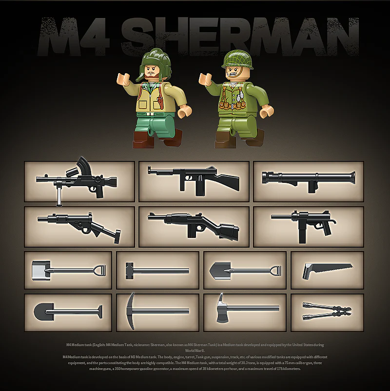 M4 Sherman Tank - 480Pcs - Image 8