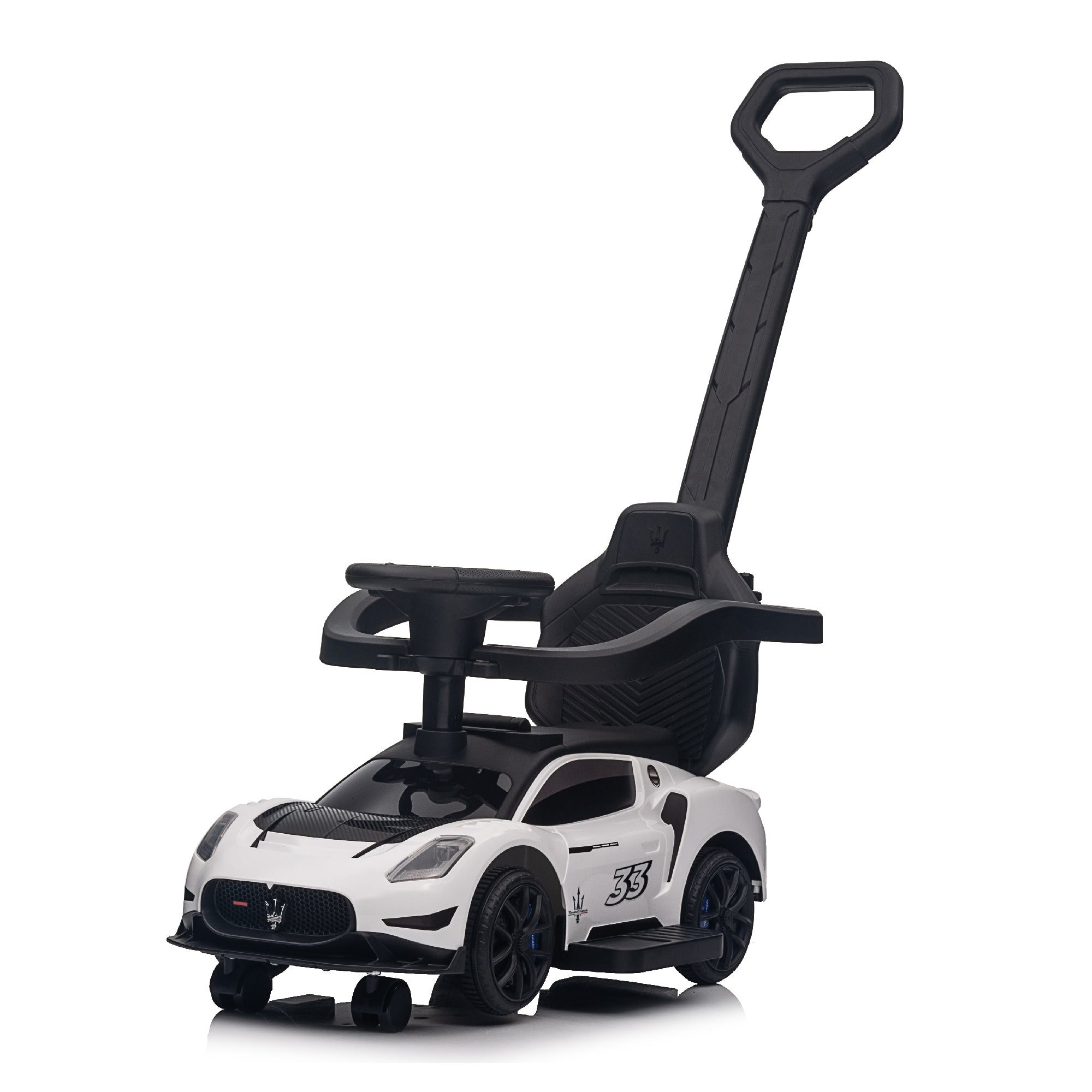 Maserati Push Car Pedal Ride On Car with Music and Lights, Licensed - Image 2