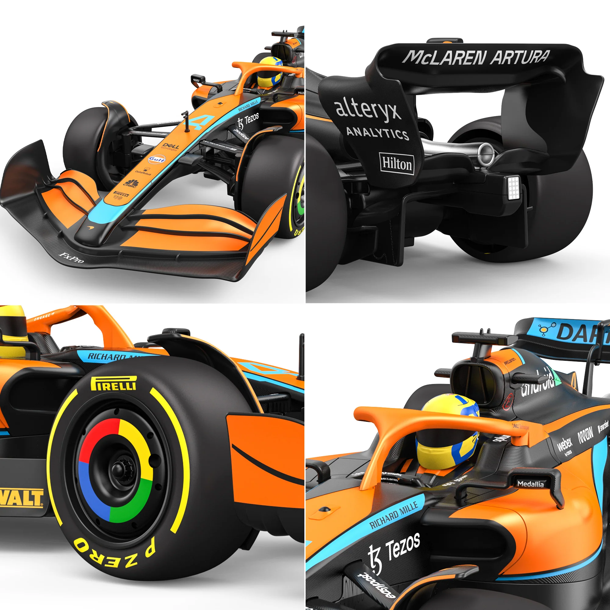 McLaren F1 MCL36 RC Car 1/12 Scale Licensed Remote Control Toy Car, Official F1 Merchandise by Rastar - Image 5