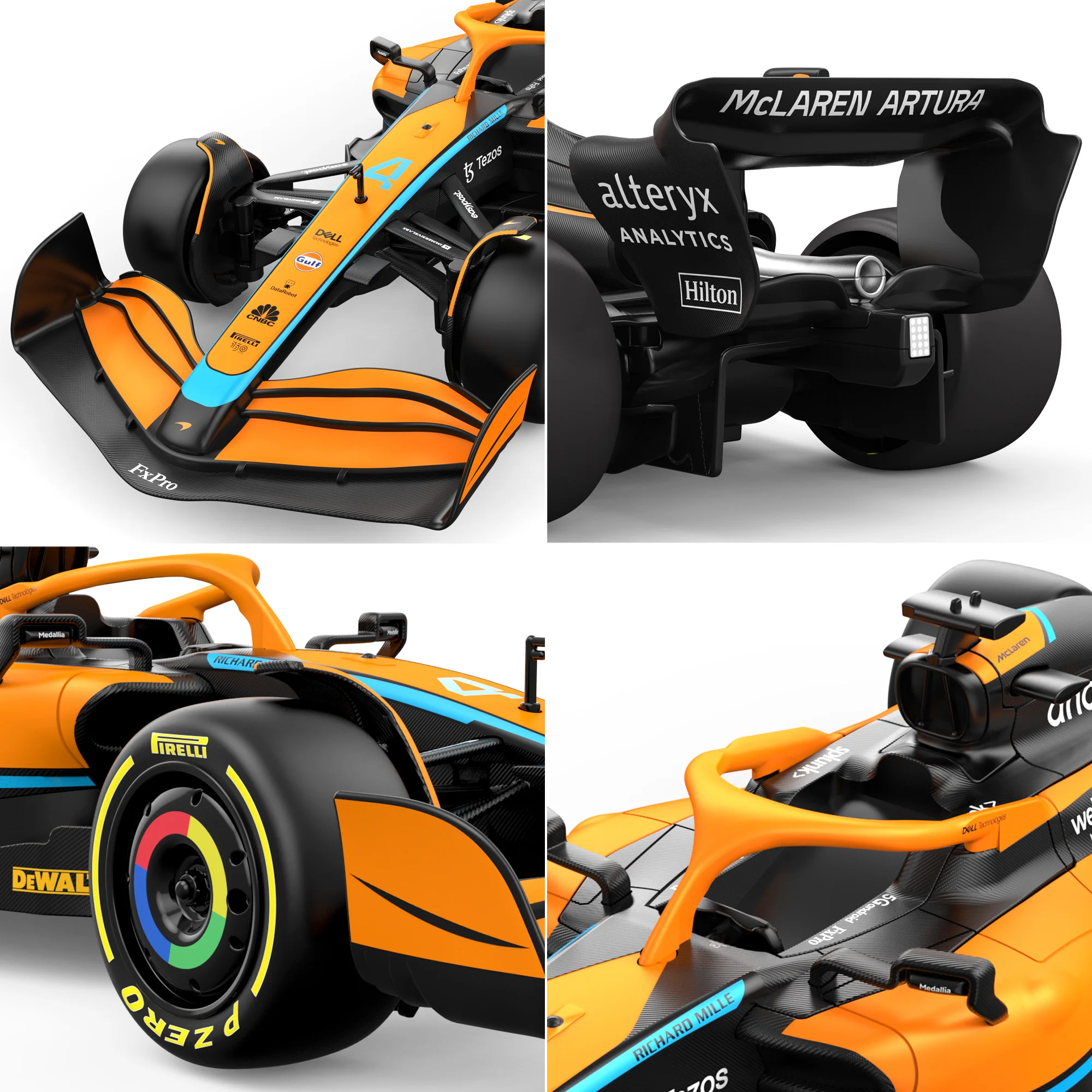 McLaren F1 MCL36 RC Car 1/18 Scale Licensed Remote Control Toy Car, Official F1 Merchandise by Rastar - Image 6