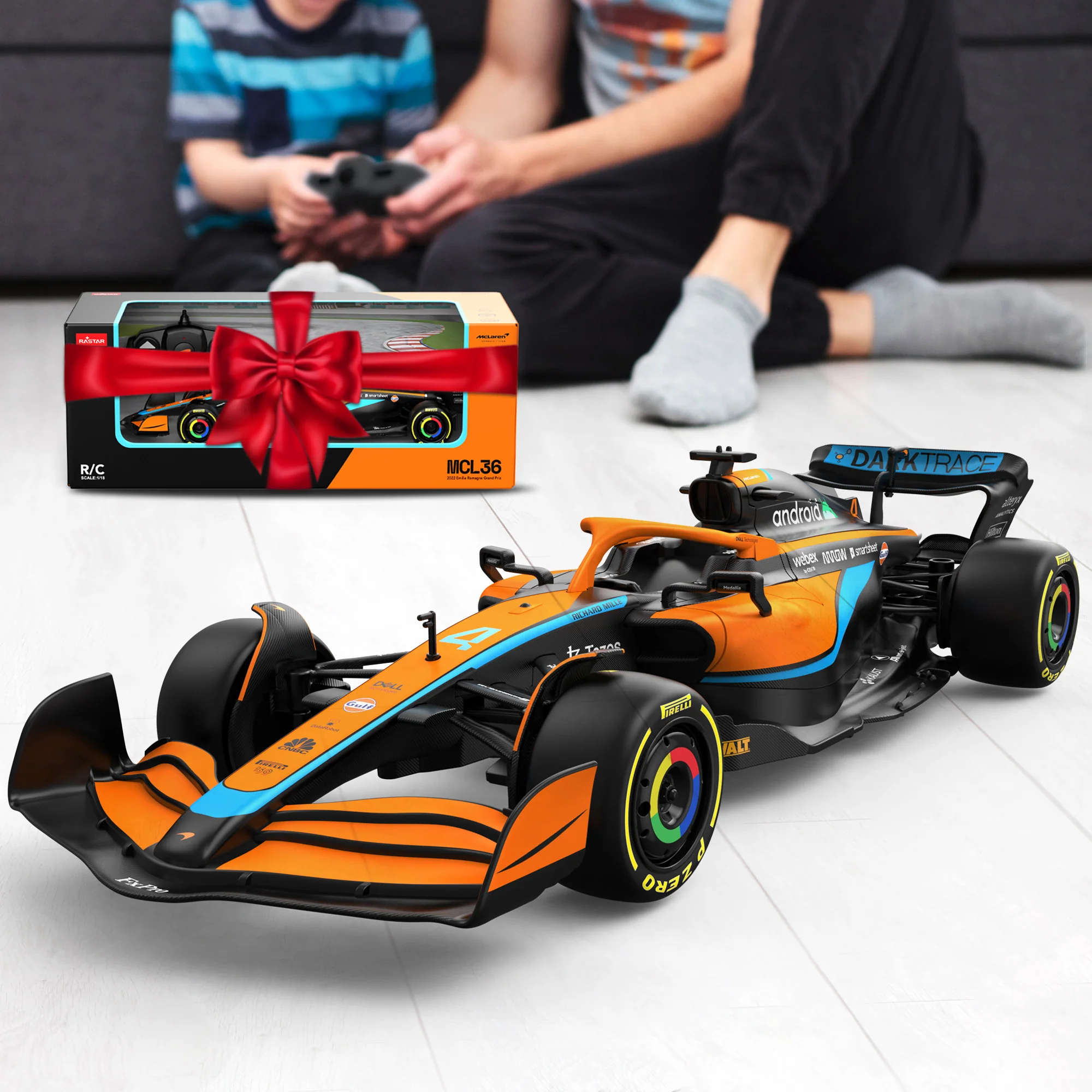 McLaren F1 MCL36 RC Car 1/18 Scale Licensed Remote Control Toy Car, Official F1 Merchandise by Rastar - Image 7