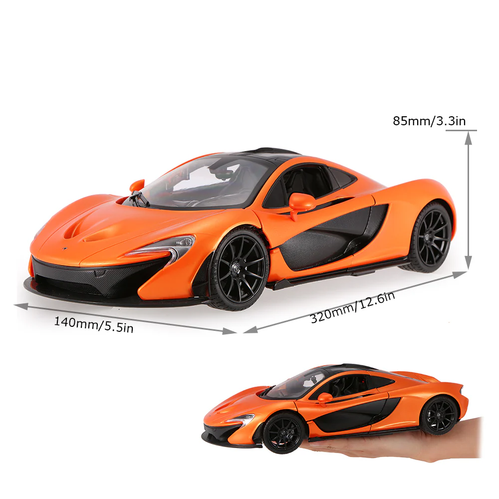 McLaren P1 RC Car 1/14 Scale Licensed Remote Control Toy Car with Automatic Open Doors and Working Lights by Rastar - Image 4