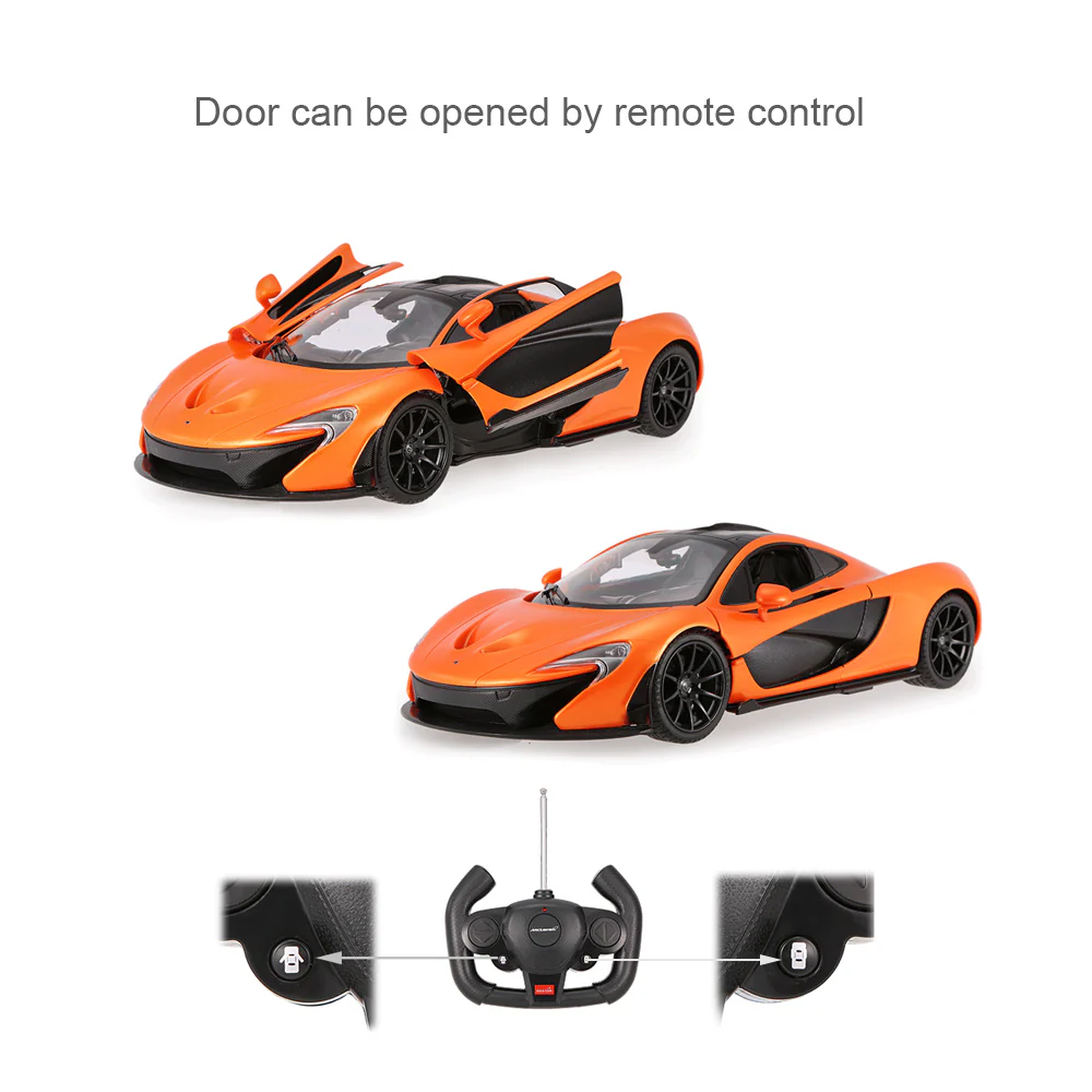 McLaren P1 RC Car 1/14 Scale Licensed Remote Control Toy Car with Automatic Open Doors and Working Lights by Rastar - Image 5