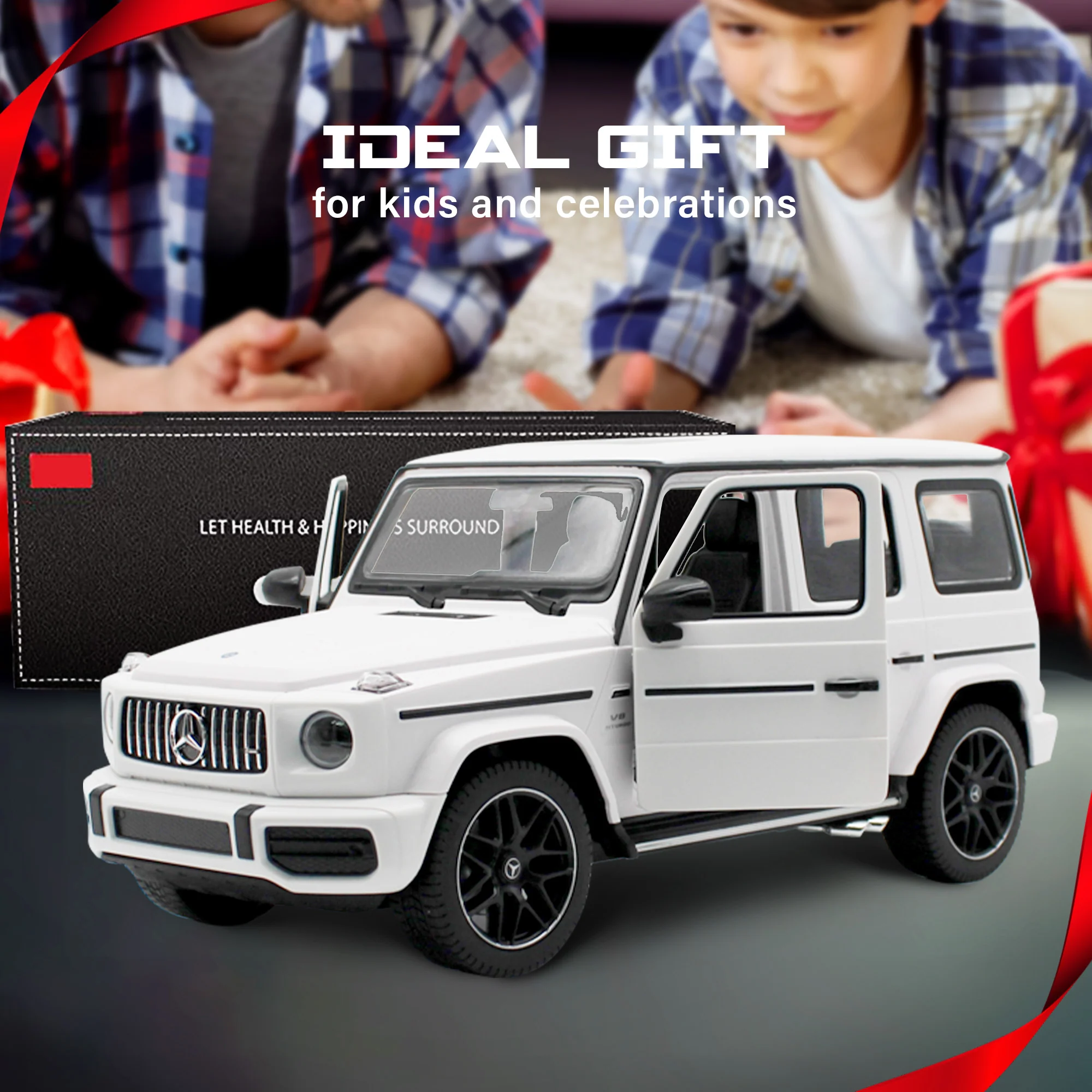 Mercedes-Benz AMG G63 RC Car 1/14 Scale Licensed Remote Control Toy Car with Open Doors and Working Lights by Rastar - Image 3