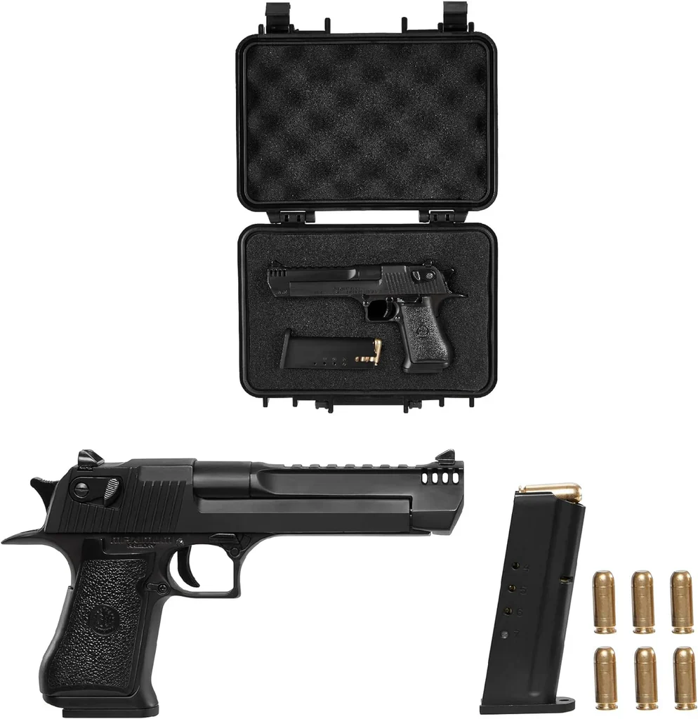1:2.05 Scale Miniature Desert Eagle Diecast Metal Model - Black