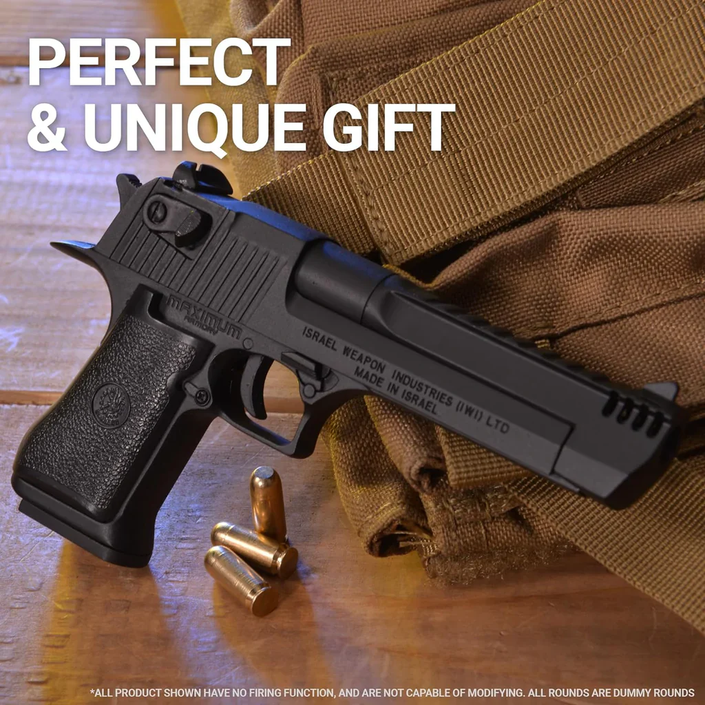 1:2.05 Scale Miniature Desert Eagle Diecast Metal Model - Black - Image 3