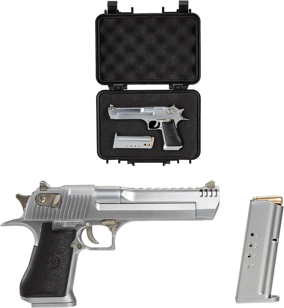 1:2.05 Scale Miniature Desert Eagle Diecast Metal Model - Silver