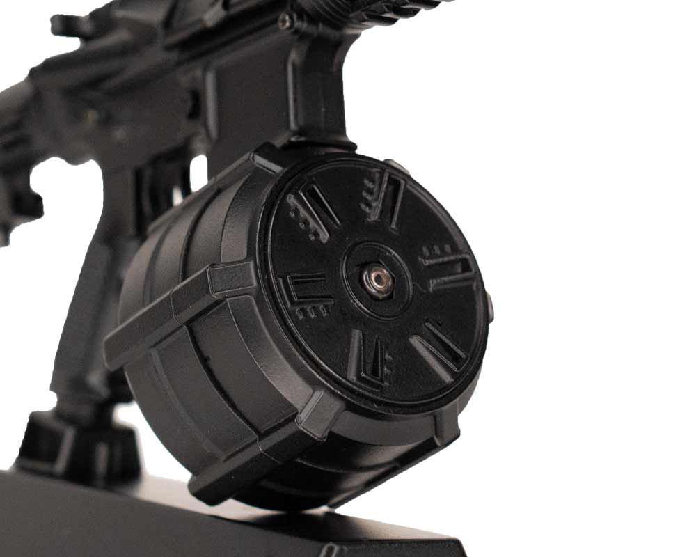 Miniature 1:3 Scale Model Mini 60 Drum Mag for AR15 Diecast Metal Building Kit Attachment - Image 4