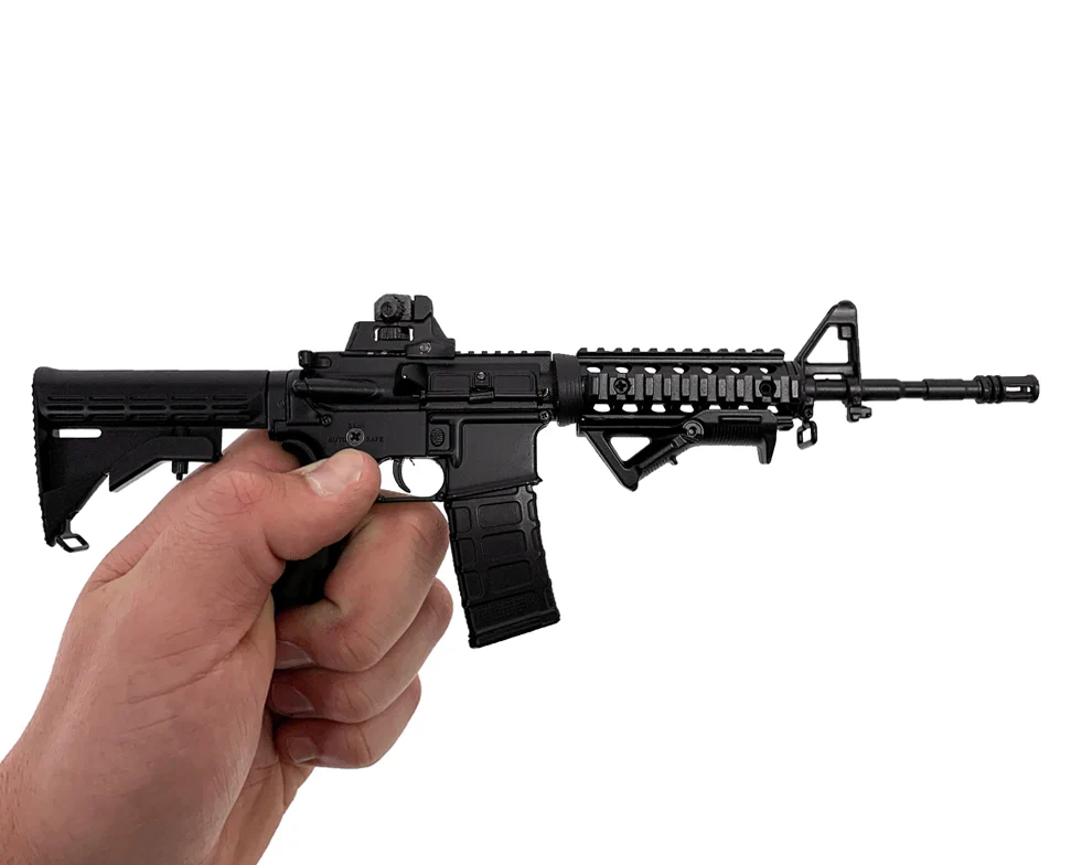 Miniature 1:3 Scale Model Mini Angled Foregrip Diecast Metal Building Kit Attachment - Image 3