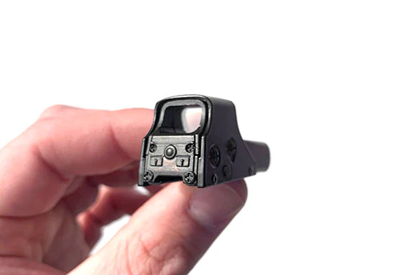 Miniature 1:3 Scale Model Mini Holographic Sight Diecast Metal Building Kit Attachment - Image 2