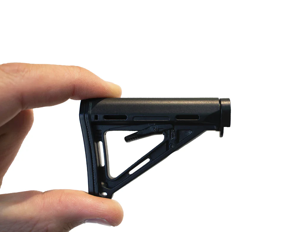 Miniature 1:3 Scale Model Mini Milspec Adjustable AR15 Stock Diecast Metal Building Kit Attachment