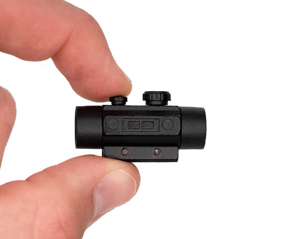 Miniature 1:3 Scale Model Mini Red Dot Scope Diecast Metal Building Kit Attachment