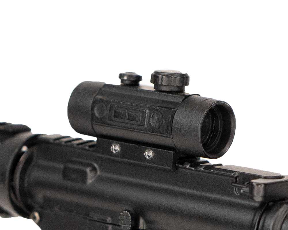 Miniature 1:3 Scale Model Mini Red Dot Scope Diecast Metal Building Kit Attachment - Image 4