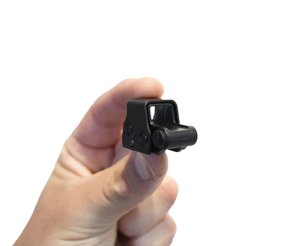 Miniature 1:3 Scale Model Mini Short Holographic Sight Diecast Metal Building Kit Attachment - Image 3