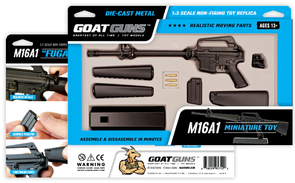 Miniature 1:3 Scale Model Mini M16A1 Diecast Metal Building Kit - Black - Image 7
