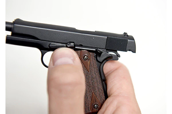 Miniature 1:2.5 Scale Model Mini 1911 Model Diecast Metal Building Kit - Black - Image 5