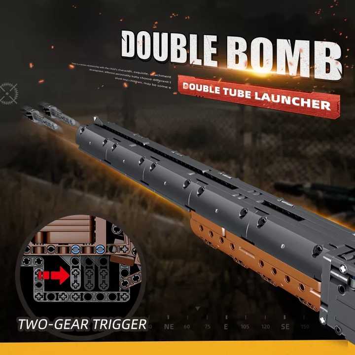 MouldKing 14016S Double Barrel Shotgun Brick - Image 4