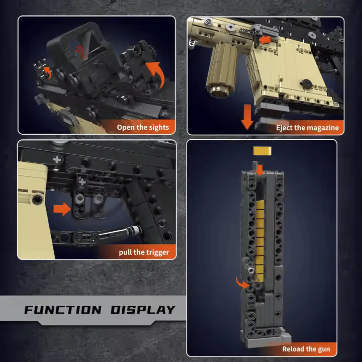 MouldKing 14031 Kriss Vector Toy Gun Brick - Image 2