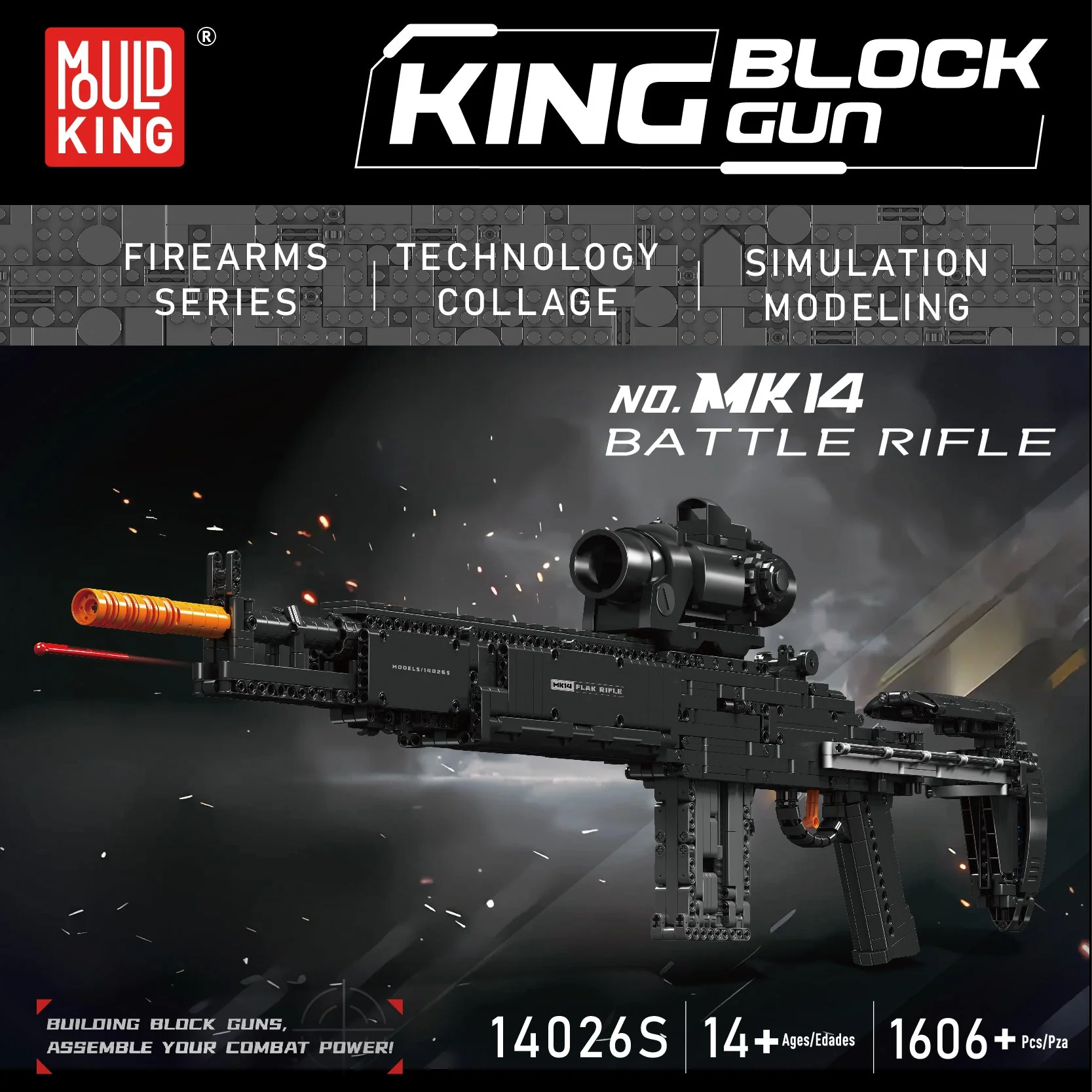 MouldKing 14026S MK14 Rifle Toy Brick - Image 2