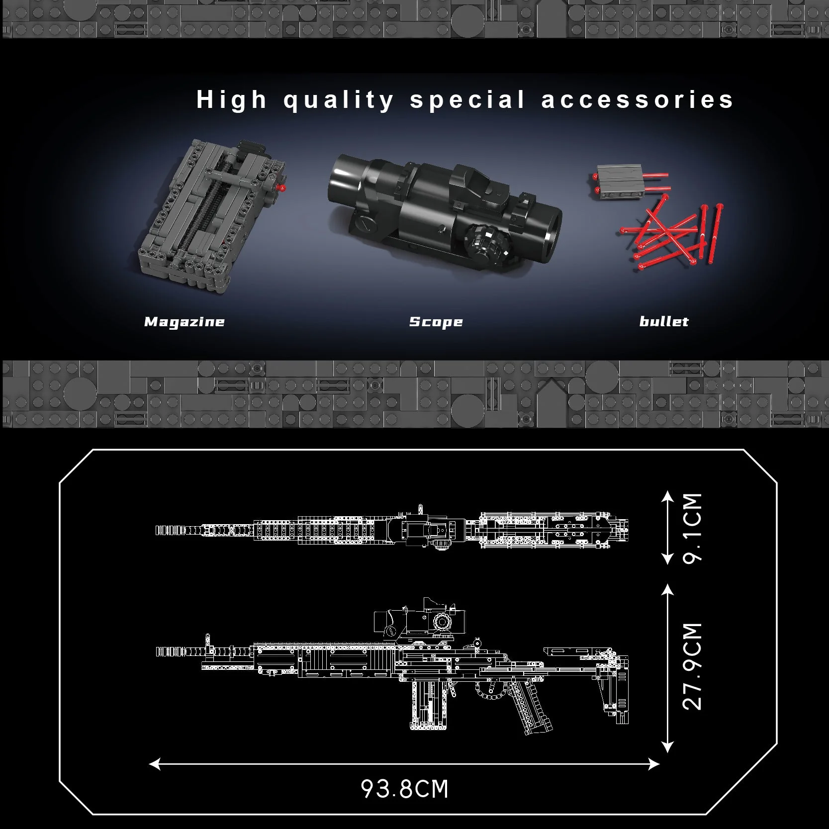 MouldKing 14026S MK14 Rifle Toy Brick - Image 4