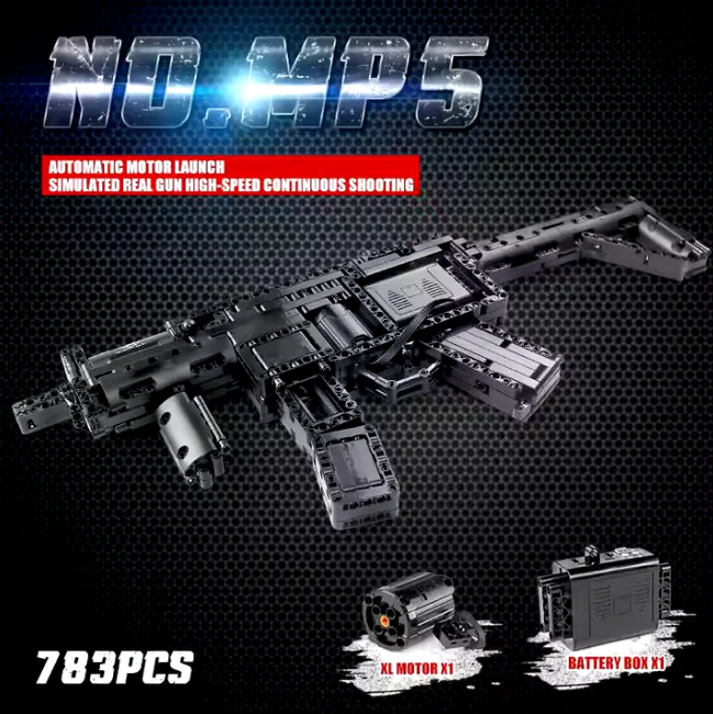 MouldKing 14001 MP5 Submachine Gun Toy Brick - Image 2