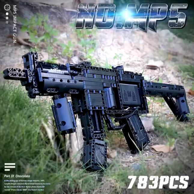 MouldKing 14001 MP5 Submachine Gun Toy Brick - Image 4