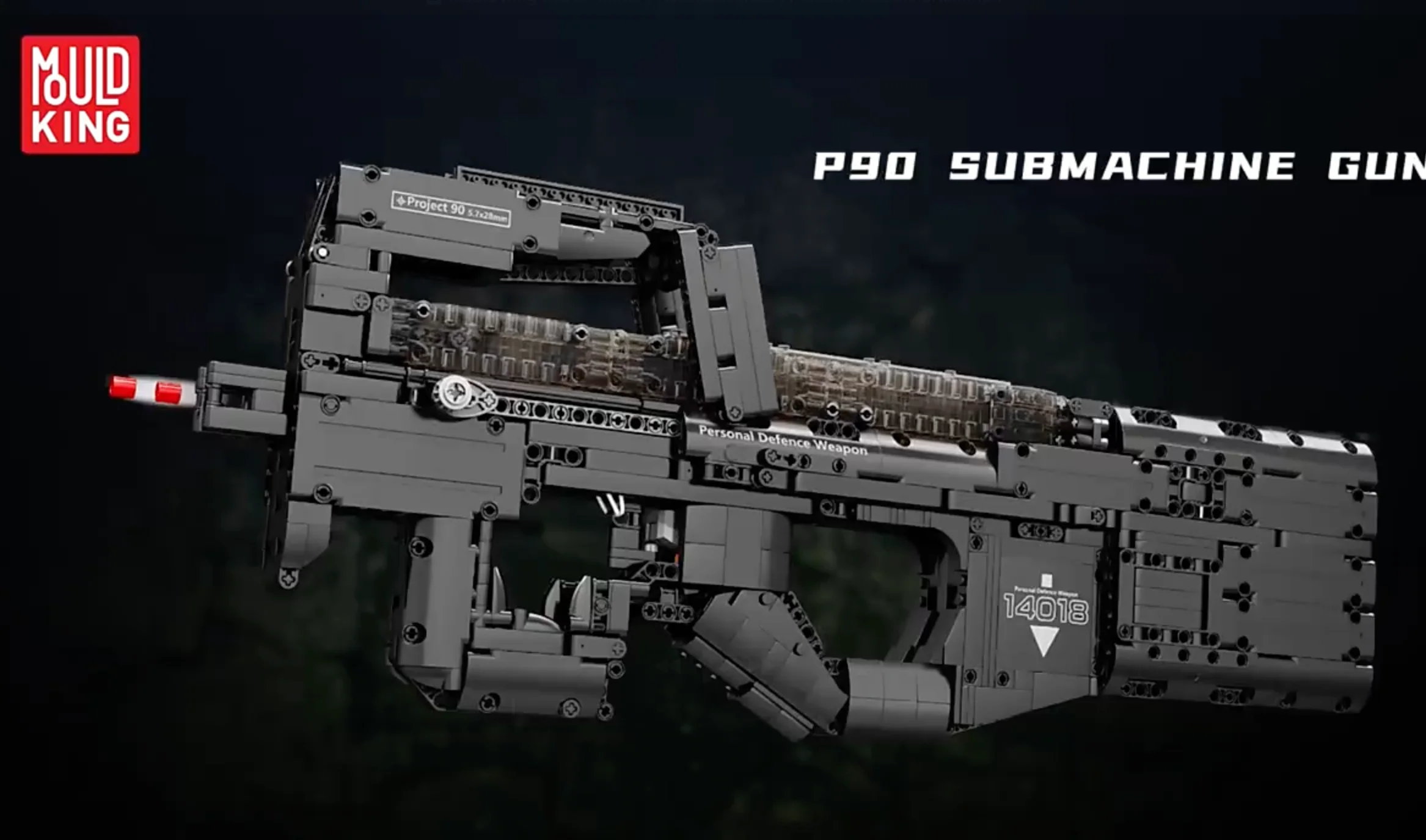 MouldKing 14018 P90 Submachine Gun Toy Brick - Image 2