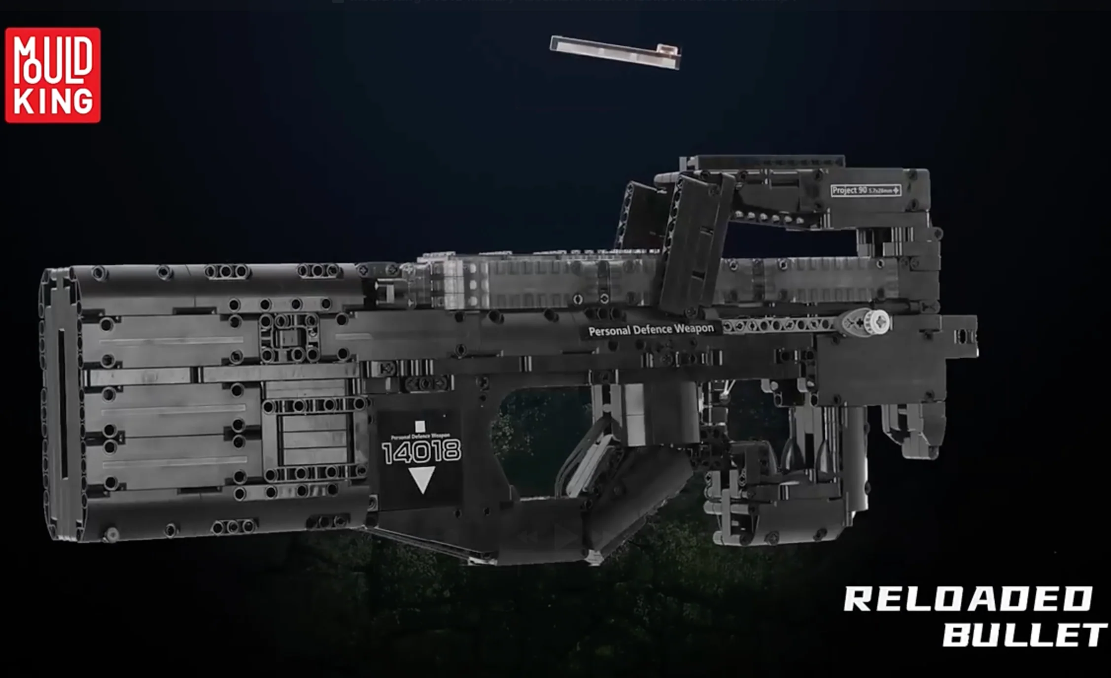 MouldKing 14018 P90 Submachine Gun Toy Brick - Image 4
