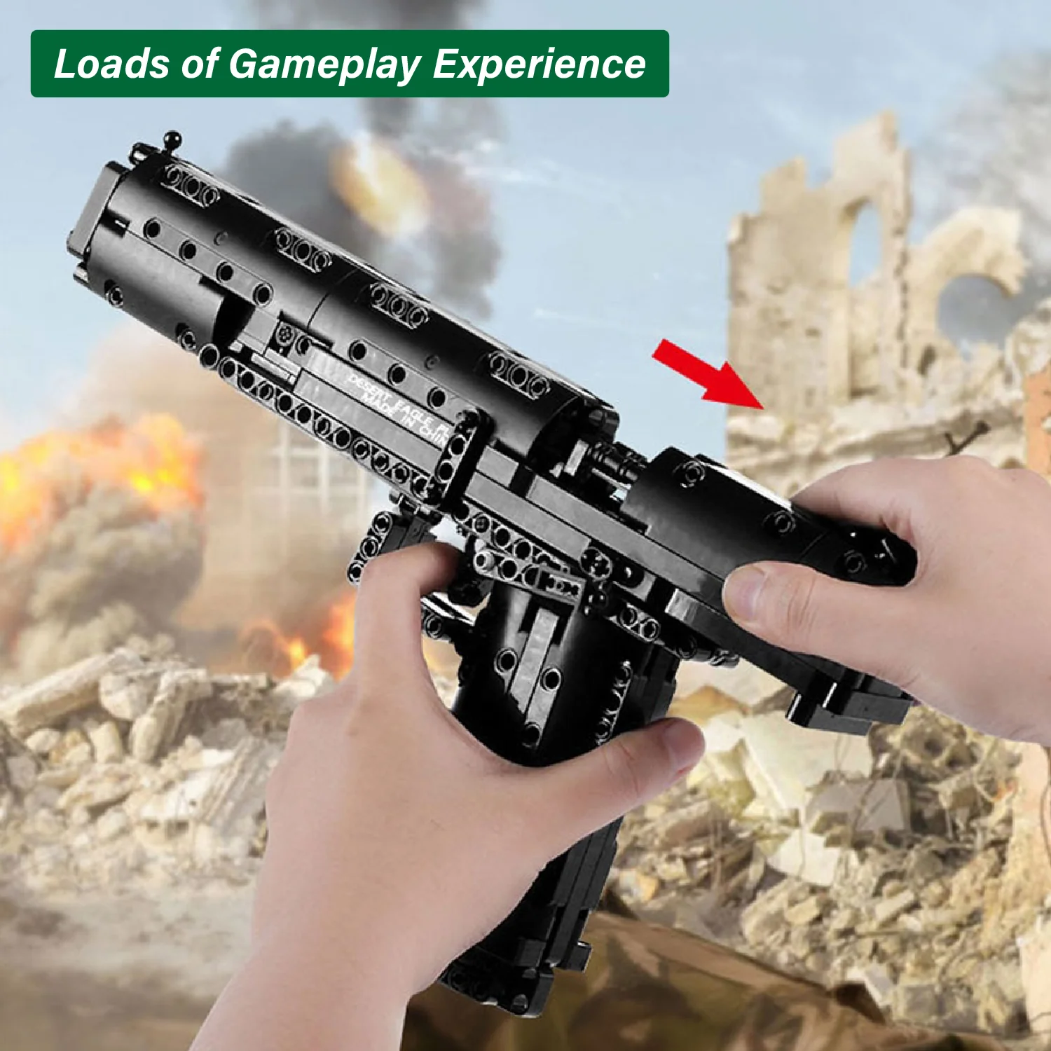 MouldKing Desert Eagle Gun Toy Brick - Image 3