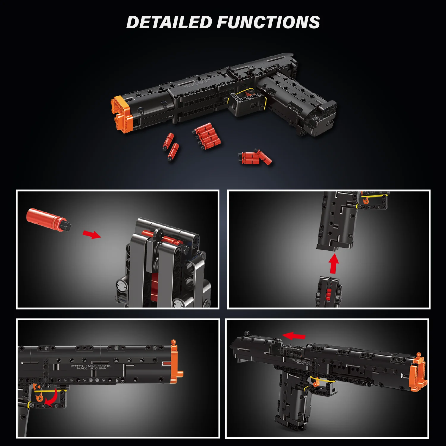 MouldKing Desert Eagle Gun Toy Brick - Image 6