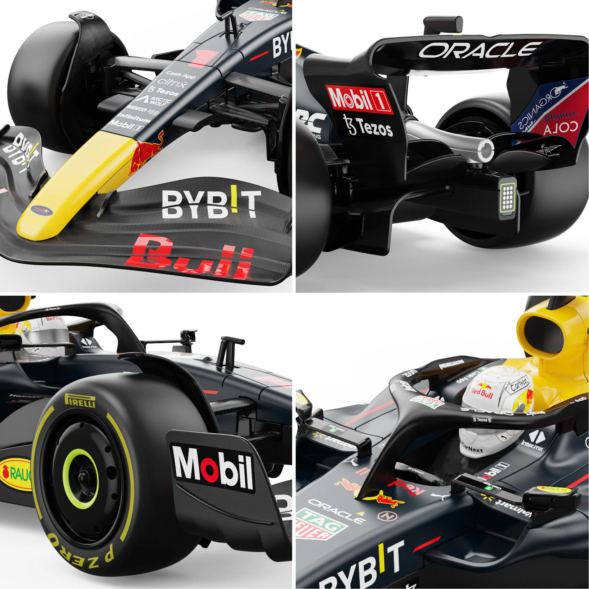 Oracle Red Bull Racing RB18 RC Car 1/12 Scale Licensed Remote Control Toy Car, Official F1 Merchandise by Rastar - Image 6
