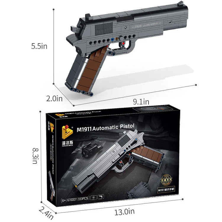 Panlos 670007 M1911 Pistol Gun Brick - Image 2