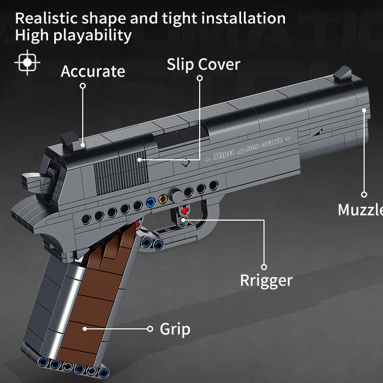 Panlos 670007 M1911 Pistol Gun Brick - Image 3