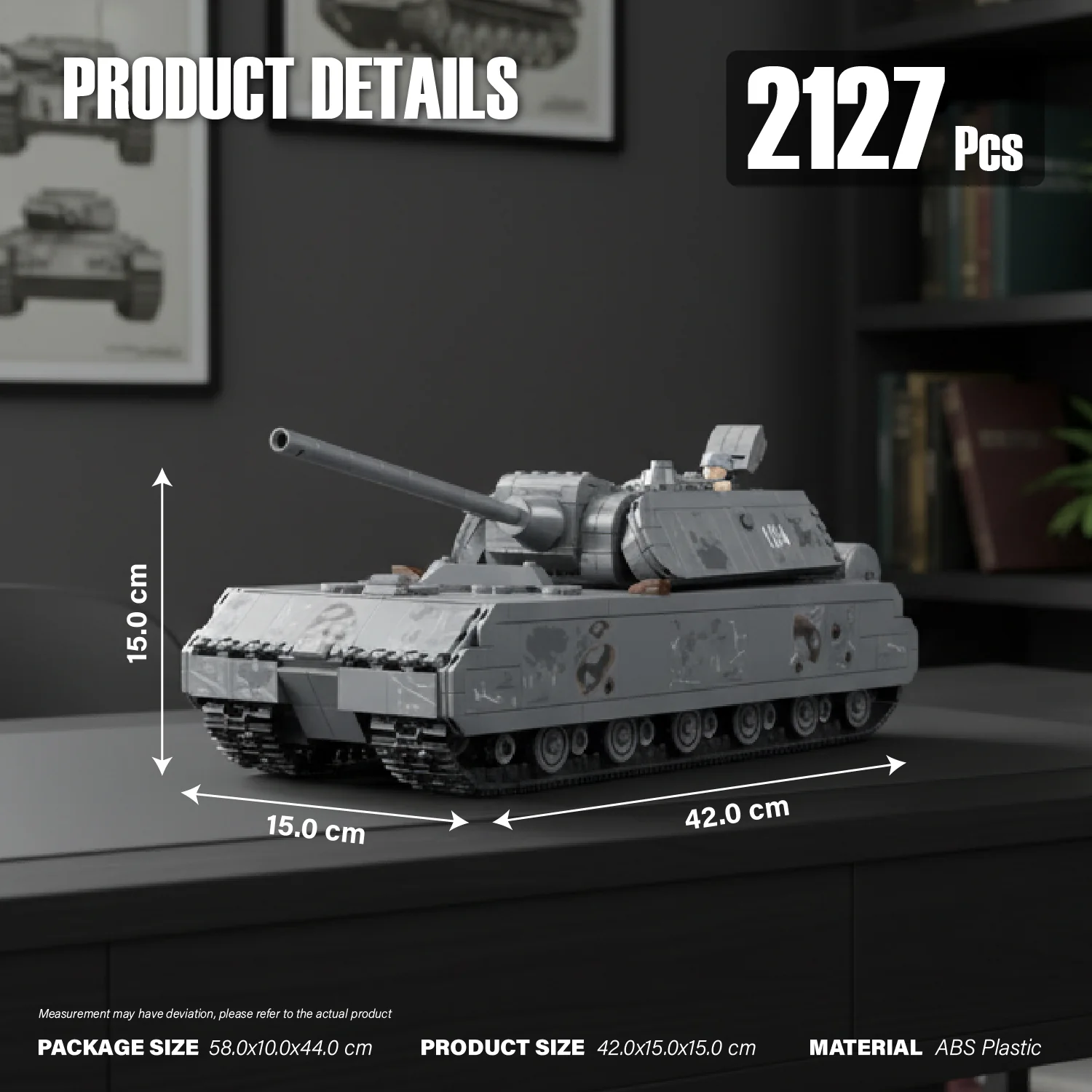 Panlos 628009 Panzer VIII Maus Tank Brick - Image 3