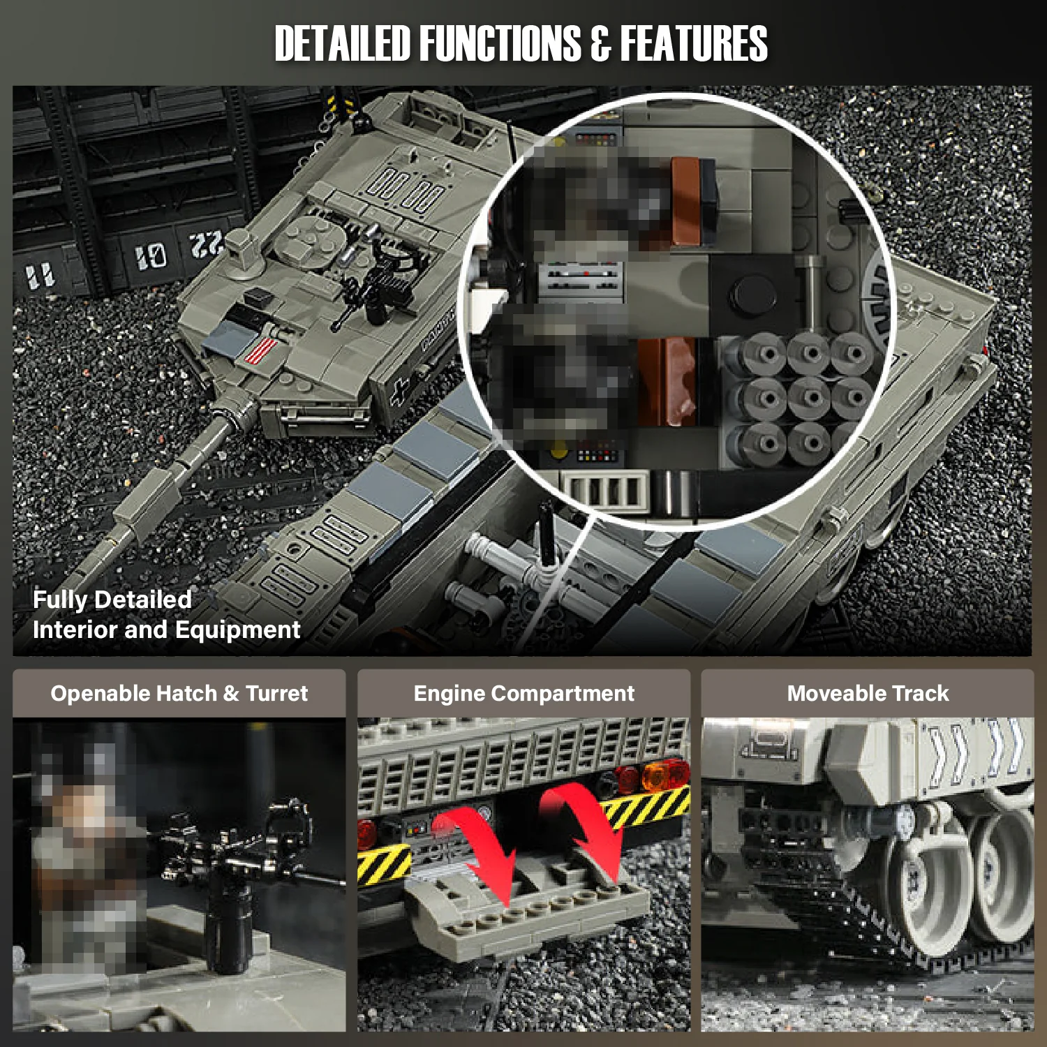 Panlos 632003 Leopard 2 Tank Brick - Image 4