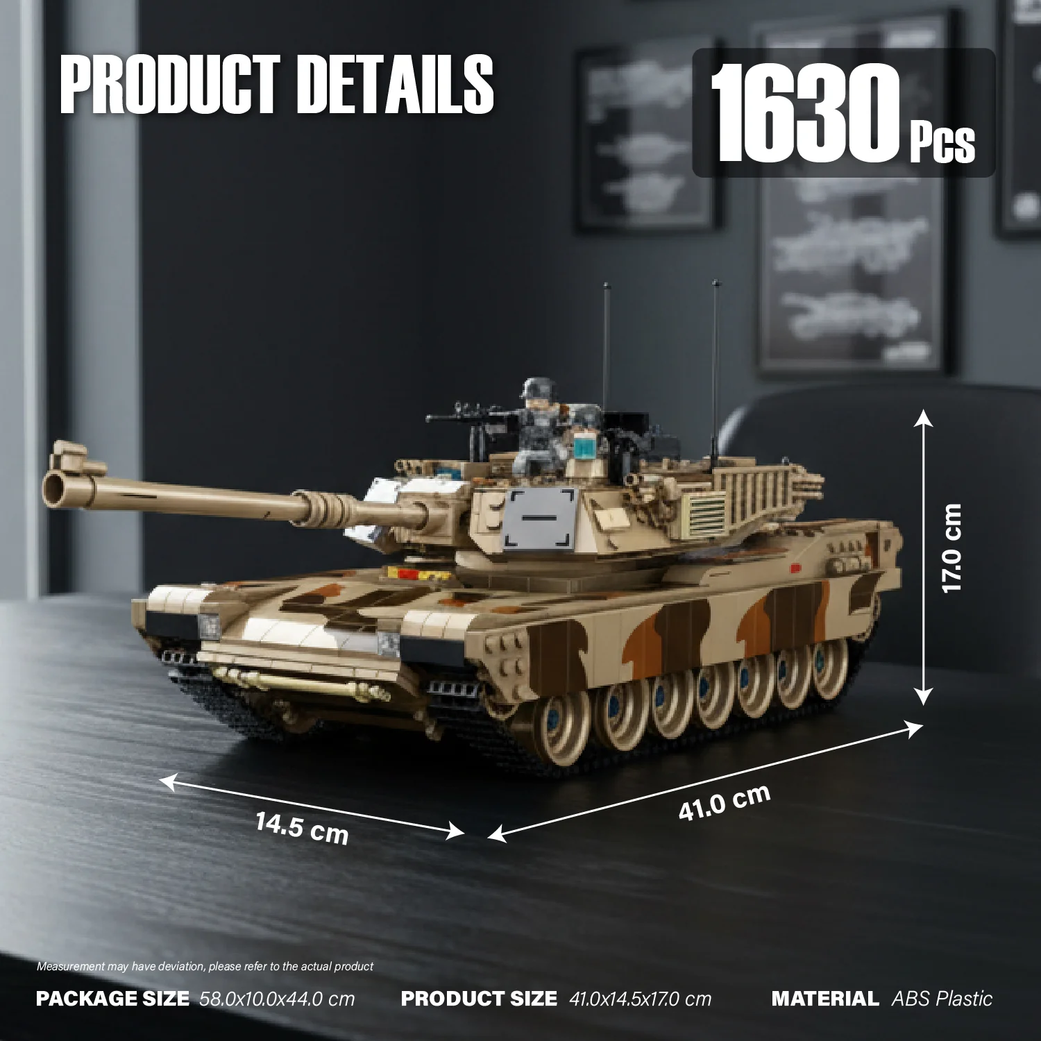 Panlos M1A2 Abrams Tank Brick - Image 3