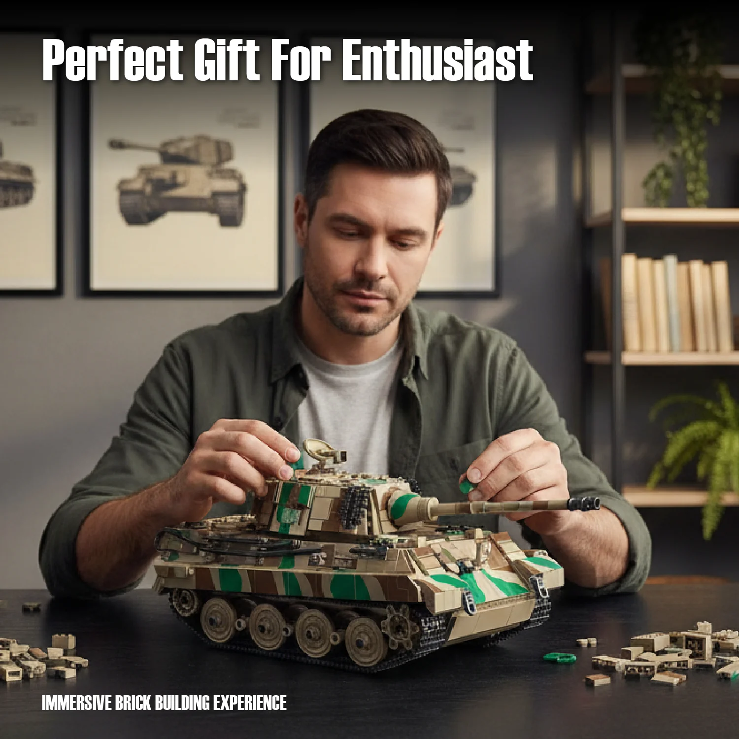 Panlos 632016 WWII King Tiger German Heavy Tank Brick - Image 5