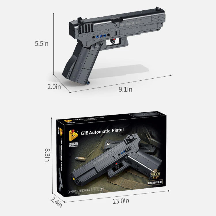 Panlos 670010 G18 Pistol Gun Brick - Image 6