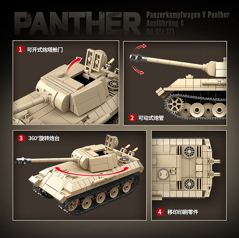 Pantehr V Tank - 472Pcs - Image 5