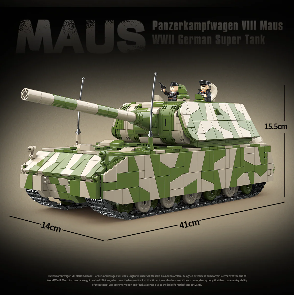 Panzer VIII Maus Tank - 2930Pcs - Image 2