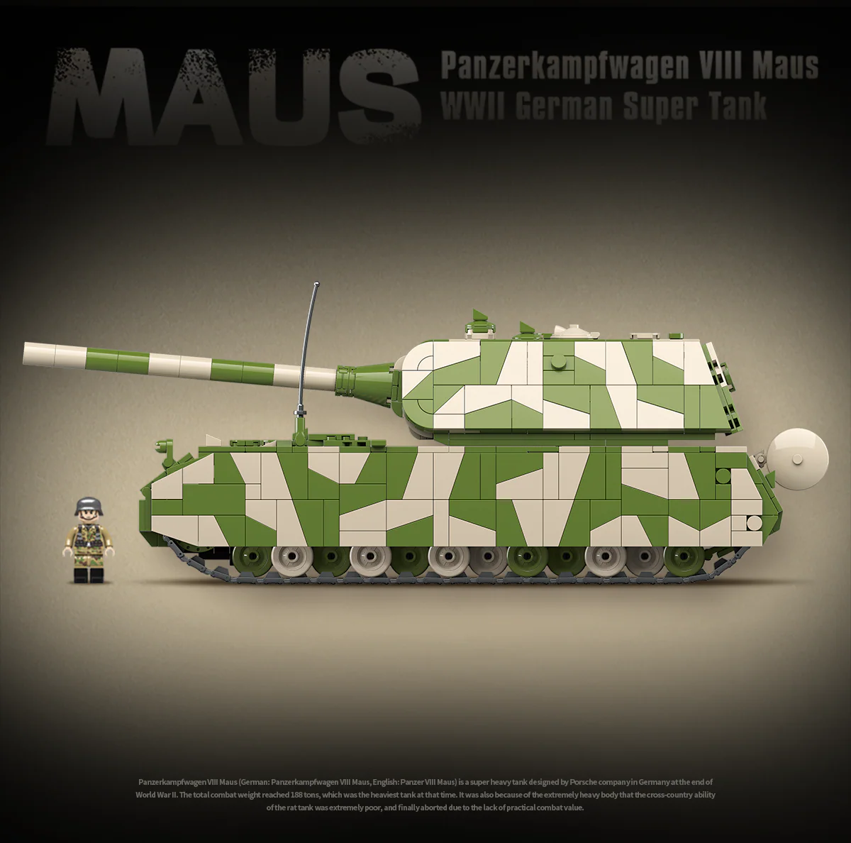 Panzer VIII Maus Tank - 2930Pcs - Image 3
