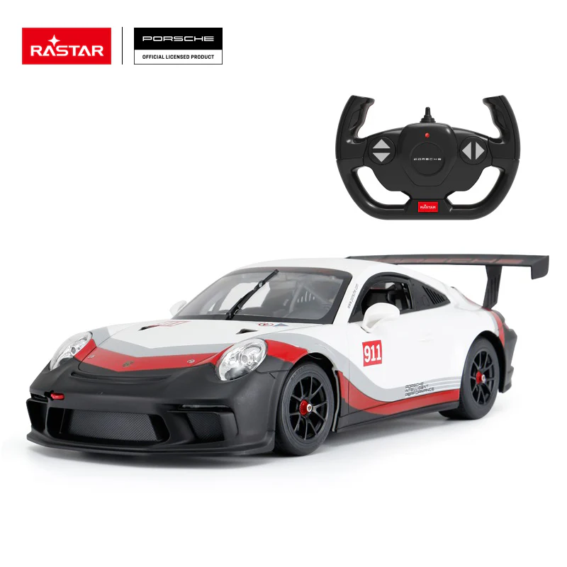 Porsche 911 GT3 CUP RC Car 1/14 Scale Licensed Remote Control Toy Car with Working Lights by Rastar - Image 2