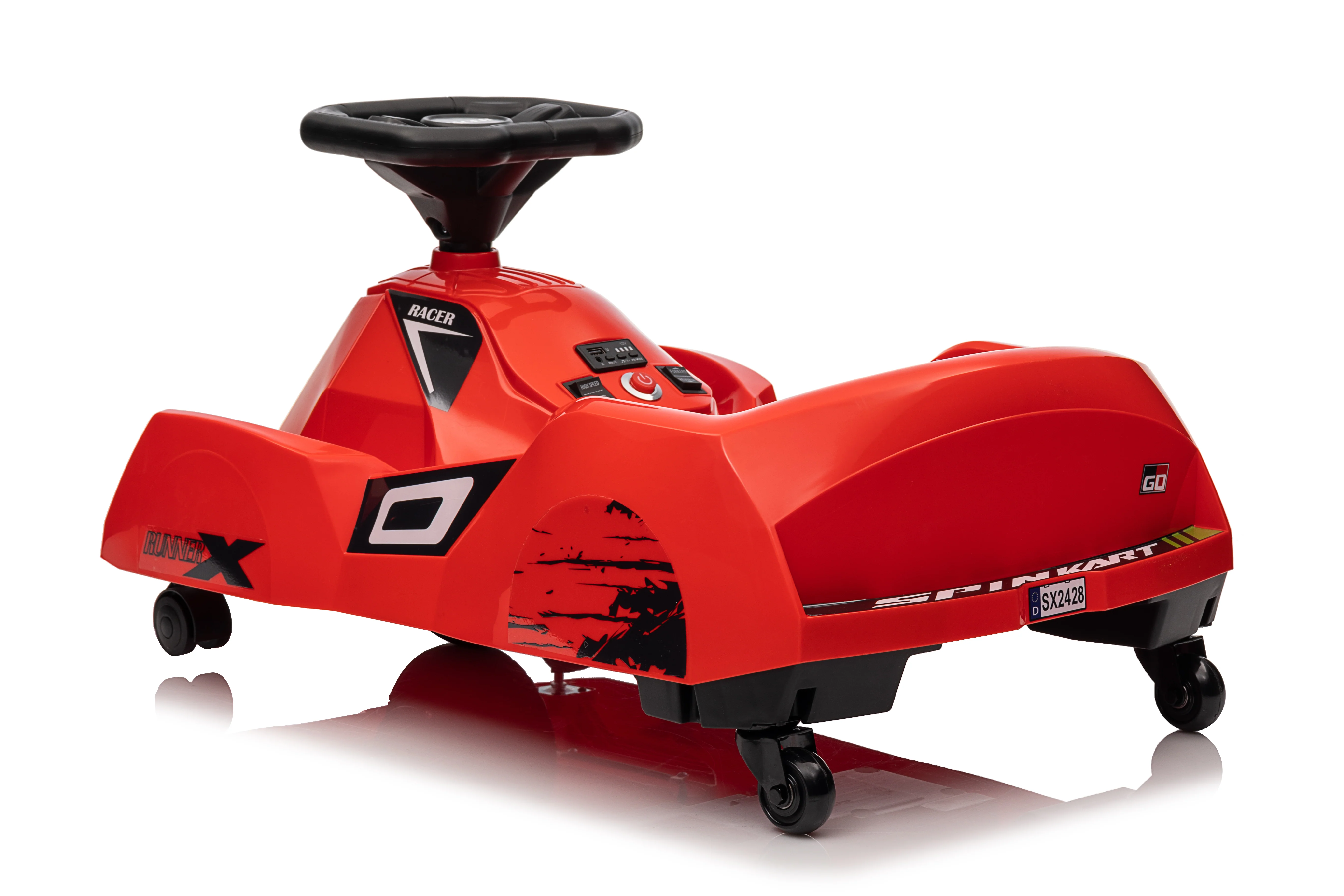 Racer Spin Cart 6V Electric Ride-On Toy for Kids – 360° Spinning Drift Car with Rechargeable Battery - Image 3